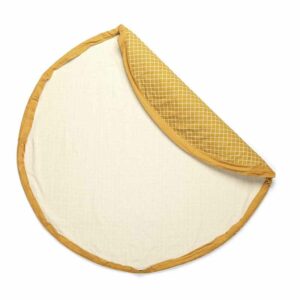 2 in 1 Toy Storage Bag "Grid Mustard" – Bild 10