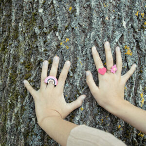 Ring-Set "Hippy Rainbow"