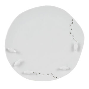 Dekorativer Teller "Vogelschwarm" – Bild 2