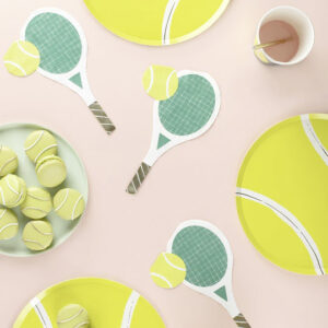 Tennis-Pappteller von Meri Meri