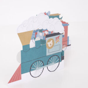 Ziehharmonika-Glückwunschkarte "Zug" von Meri Meri – Bild 3