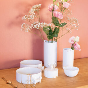 Porzellan-Vase "Katze"