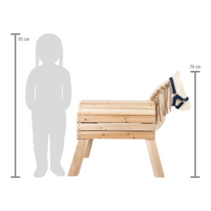 Kompaktes Holzpferd – Bild 9