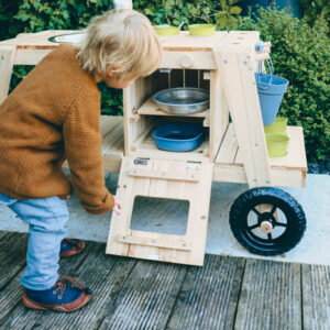 Matschküche aus Holz – Bild 2