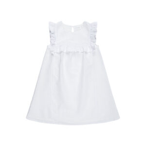 Leinenkleid mit Rüschen – Bild 2