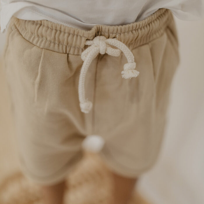 Shorts aus Sweat (tan) – Bild 1