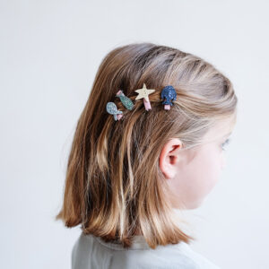 Kleine Fische Mini-Haarclips-Set