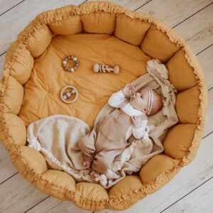 3 in 1 Spielmatte "Bloom" (Mustard)