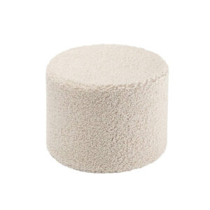 Hocker aus Plüsch-Teddystoff – Bild 2