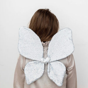 Glitzernde Pailletten-Flügel (silber) – Bild 2