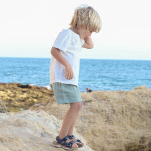 Musselinshorts (salbeigrün) – Bild 2