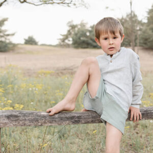 Musselinshorts (salbeigrün) – Bild 5