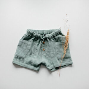 Musselinshorts (salbeigrün) – Bild 4