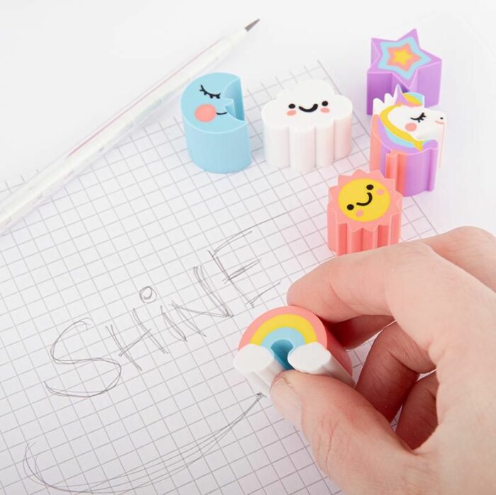 Radierer-Set Einhorn & Candybox – Bild 1