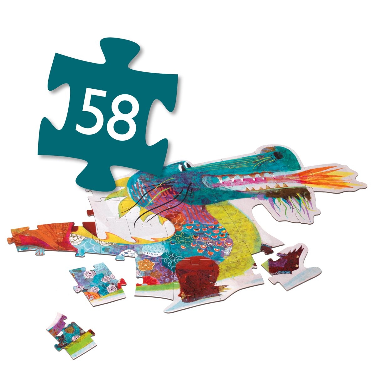 DJ07170-Puzzle-Leon-der-Drache-58-Teile-3 Bodenpuzzle "Leon der Drache" (58 Teile) – Bild 3