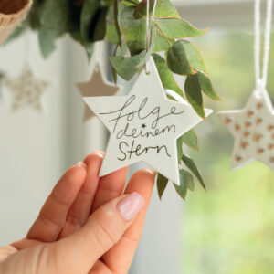 Glücksstern Aufhänger "Folge deinem Stern"