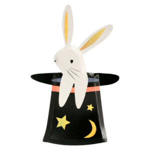 Pappteller "Hase aus dem Hut" von Meri Meri