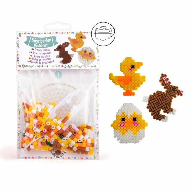 TM Essentials 741003 Little Creators Bügelperlen – Set Mit 2 Steckbrettern, Perlen & Bügelpapier – Nicht Für Unter 3 Jahre