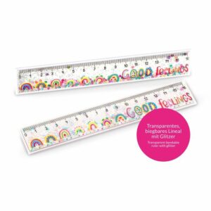 Glitzer Lineal "Good Feelings"