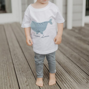 Jersey Leggings aus Bio-Baumwolle (blau)