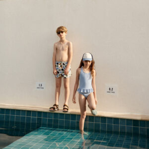 Badeanzug "Amara Stripe" (Y/D stripe Riverside / Creme de la creme) – Bild 5