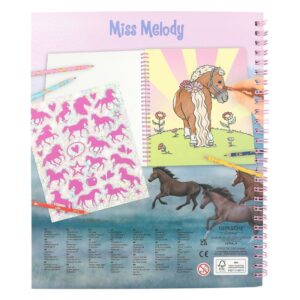 Malbuch "Miss Melody" mit Pailletten – Bild 6