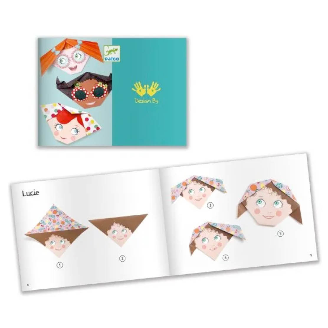 f4k_djeco_moulin_roty_februar21 Origami-Set "Lustige Gesichter" – Bild 3