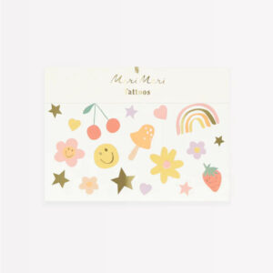 Tattoos "Happy Face" (groß) von Meri Meri