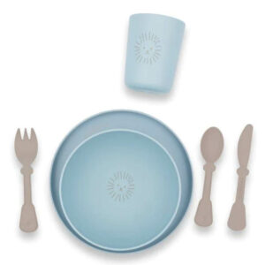 Geschirr-Set "Pappa" (eisblau)