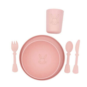 Geschirr Set Pappa rosa