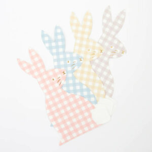Karierte Hasen-Servietten von Meri Meri
