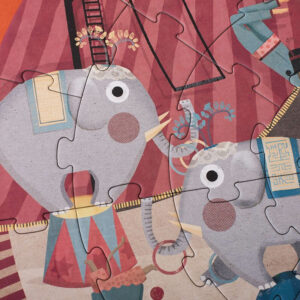 Rundes Puzzle "Zirkus" – Bild 2