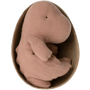 Kuschel-Dino Gantosaurus aus dem Ei (H 23 cm, old rose) – Bild 3