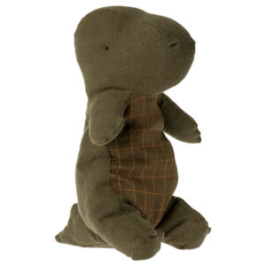 Kuschel-Dino Gantosaurus aus dem Ei (H 37 cm, forrest green) – Bild 2