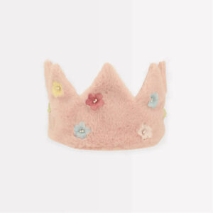 Pinke Plüsch-Krone von Meri Meri – Bild 2