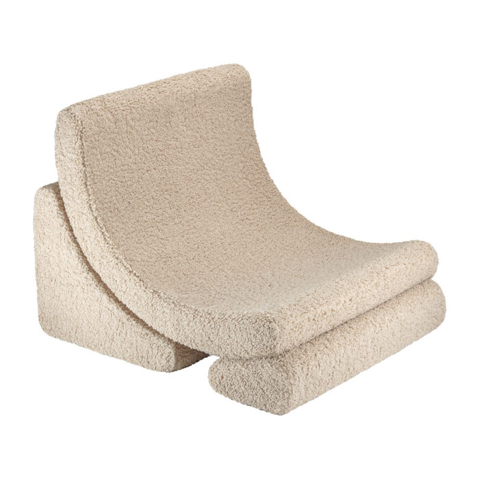 Moon Chair aus Plüsch-Teddy-Stoff – Bild 9