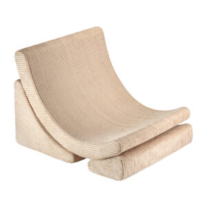 Moon Chair aus Plüsch-Teddy-Stoff – Bild 7