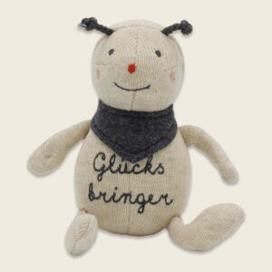 Marienkäfer "Glücksbringer" in creme, rot und anthrazit (14 cm) – Bild 3