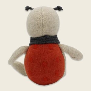 Marienkäfer "Glücksbringer" in creme, rot und anthrazit (14 cm) – Bild 4