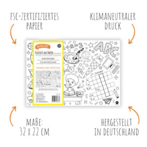 Platzsets "Schulanfang" zum Ausmalen – Bild 4