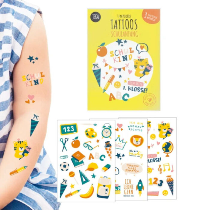 Kindertattoo Set "Schulanfang" – Bild 2
