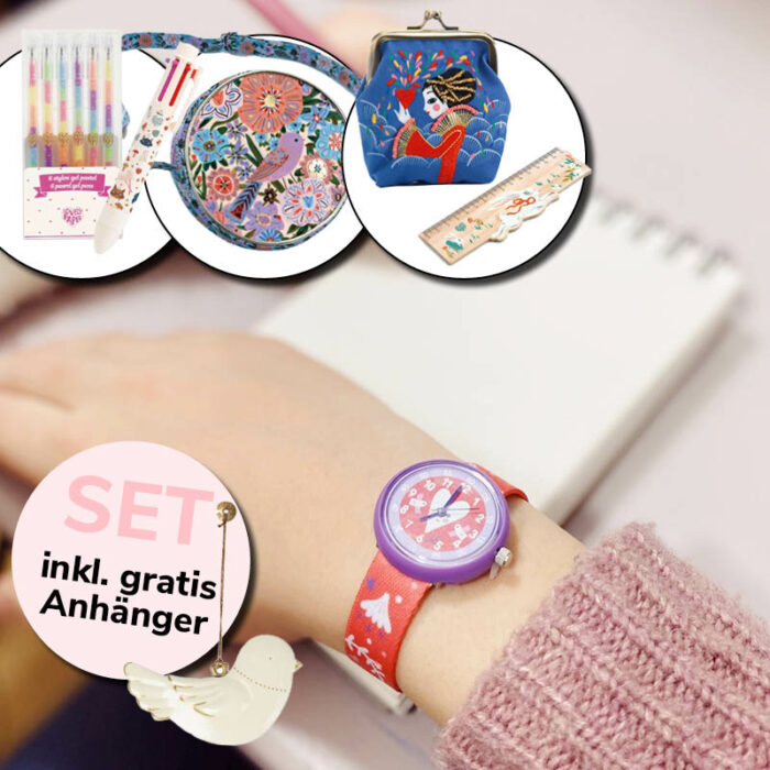 Schulstarter Set "Armbanduhr" für Mädchen – Bild 1