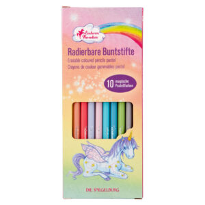 Radierbare Buntstifte Pastell "Einhorn-Paradies"
