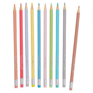 Radierbare Buntstifte Pastell "Einhorn-Paradies" – Bild 2