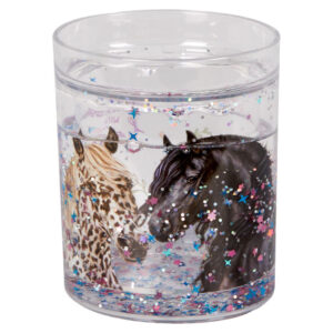 Glitzer Stifteköcher "Pferdefreunde" – Bild 2