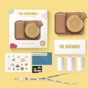 Bär Kinderkamera "Zoo Print" mit integriertem Thermodrucker – Bild 18