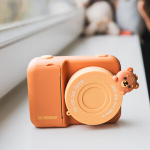 Bär Kinderkamera "Zoo Print" mit integriertem Thermodrucker