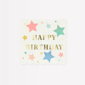 "Happy Birthday"-Servietten (klein) von Meri Meri – Bild 2