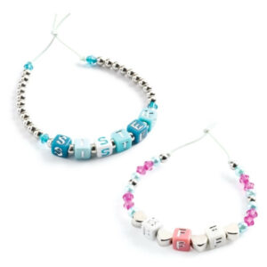 Schmuck Bastel-Set "Buchstaben Silber" – Bild 3