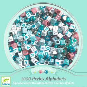 Schmuck Bastel-Set "Buchstaben Silber" – Bild 4